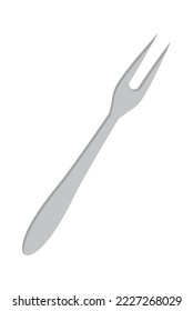 Two prong fork flat icon Equipment for eating Dishware