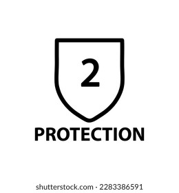 Two Protection vector illustration on white background..eps