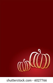 Two Pumpkins - Halloween card