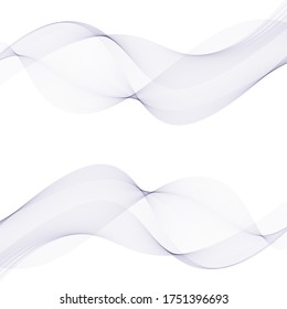 
two purple waves on a white background design element