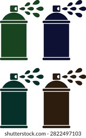 Two recycling bins with falling leaves for compost and trash