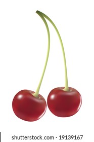 Two Red Cherries