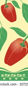 Two red peppers