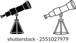 Two Refracting Telescopes Optical Instruments, Astronomy Tools