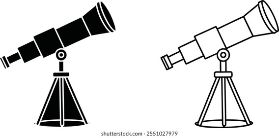 Two Refracting Telescopes Optical Instruments, Astronomy Tools