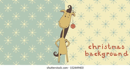 Two Retro Christmas pattern. Seamless can be used for wallpaper, pattern fills, web page backgrounds, surface textures. Eps 10