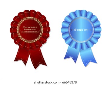 two ribbon. vector