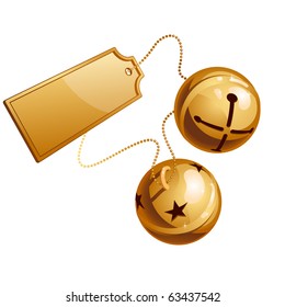 Two ringing shine bells with card