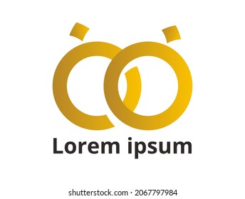 logotipo de dos anillos sobre fondo blanco