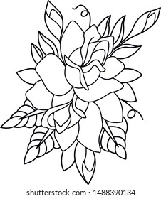 two roses old school tattoo work