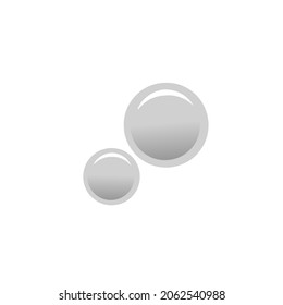 Two round dots like air bubbles