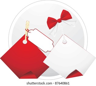 Two sales tags. Vector