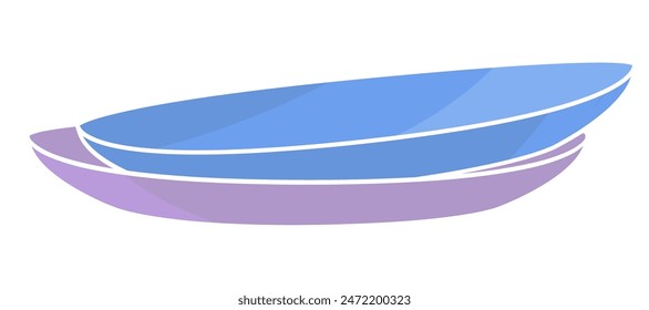 two saucers for flower pots