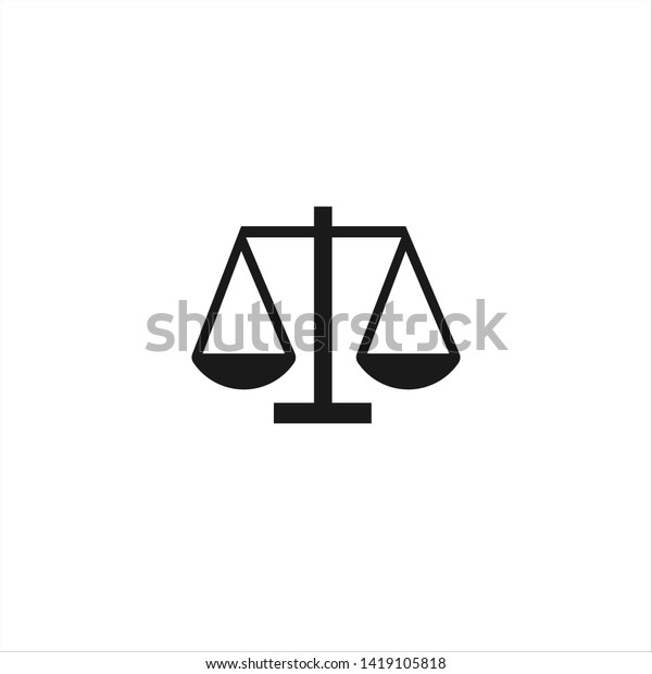 Two Scales Flat Style Vector Illustration Stock Vector (Royalty Free