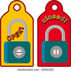 two schedule lock and with announcement open close