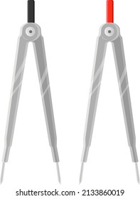 Dos separadores escolares, ilustración, vector sobre un fondo blanco.