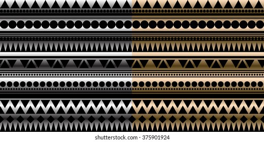 Two seamless vector. Geometric texture.
