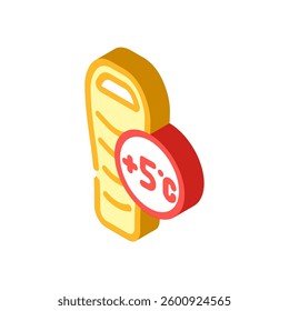 two season sleeping bag isometric icon vector. two season sleeping bag sign. isolated symbol illustration