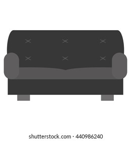 two seat sofa , vector illustration