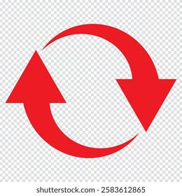 Two semicircular rotating green arrows. Following each other in a circle. Refresh icon vector illustration. Reload sign and symbol. Refresh icon set. Reload icon vector. Update icon.