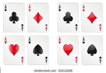 Two sets of glossy aces - alpha version