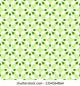 Two shades of green on a white background. Wallpaper background. Vector pattern. Seamless pattern. 