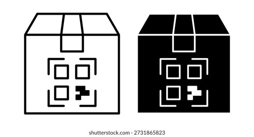 Two shipping boxes with labels on them