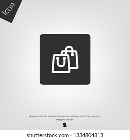 Two shopping bag icon