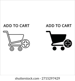 Dos Carritos de compras con añadir al Carrito texto blanco y negro