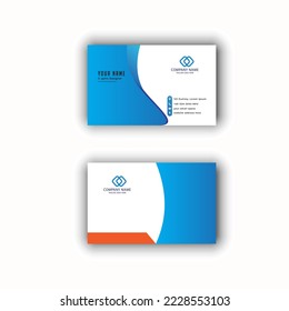 Two Side Business Card Design vector
