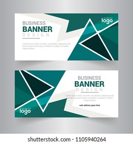 Two Side Business Web Banner Standard Stock Vector (royalty Free 