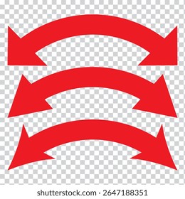 Ícone de seta curva de dois lados, projeto de vetor de seta dupla extremidade para o site, Seta de dois lados. design de aplicativo e logotipo. ícone de seta dupla definir eps 10