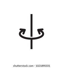 Two side icon, vector illustration
