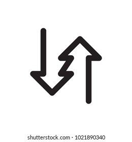 Two side icon, vector illustration