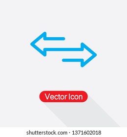 Two Side Icon Vector Illustration In Flat Style Eps10