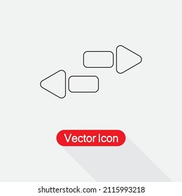 Two Side Icon Vector Illustration Eps10