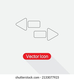 Two Side Icon Vector Illustration Eps10