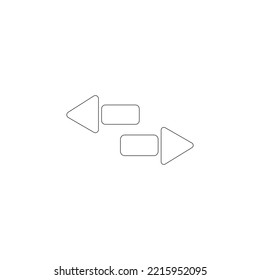 Two Side Icon Vector Illustration Eps10