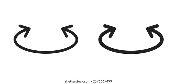 Two side icons in outline and stroke versions