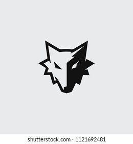 Two Side Wolf Logo