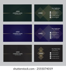 Two Sided Premium Business Card Design Template