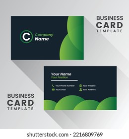 Two sided presentation of professional business or visiting card design.
