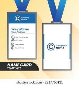 Two sided presentation of professional name or visiting card design.