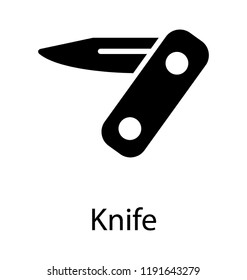 A two sided small and long blade in a plastic case depicting utility knife
