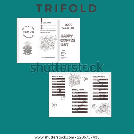 TWO SIDED TRIFOLD DESIGN FOR FOOD MENU