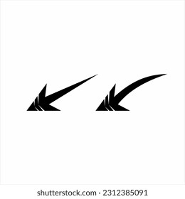 Two simple down arrow icon. Unique arrow icon.