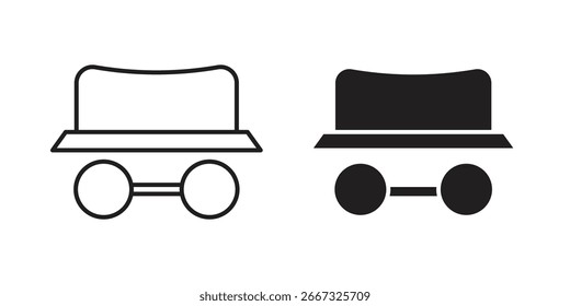 Dos iconos sencillos: un sombrero y unas gafas, una en contorno y otra sólida, aislada en blanco.