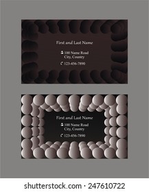 Two single sided business cards or text frames with abstract background