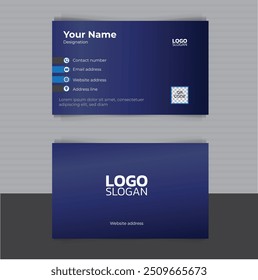 two site corporate business card visiting card template design