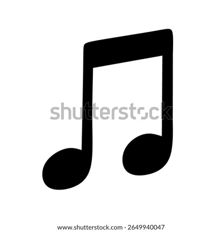 Two sixteenth notes connected by a double beam. Together, they generally count as half a beat.